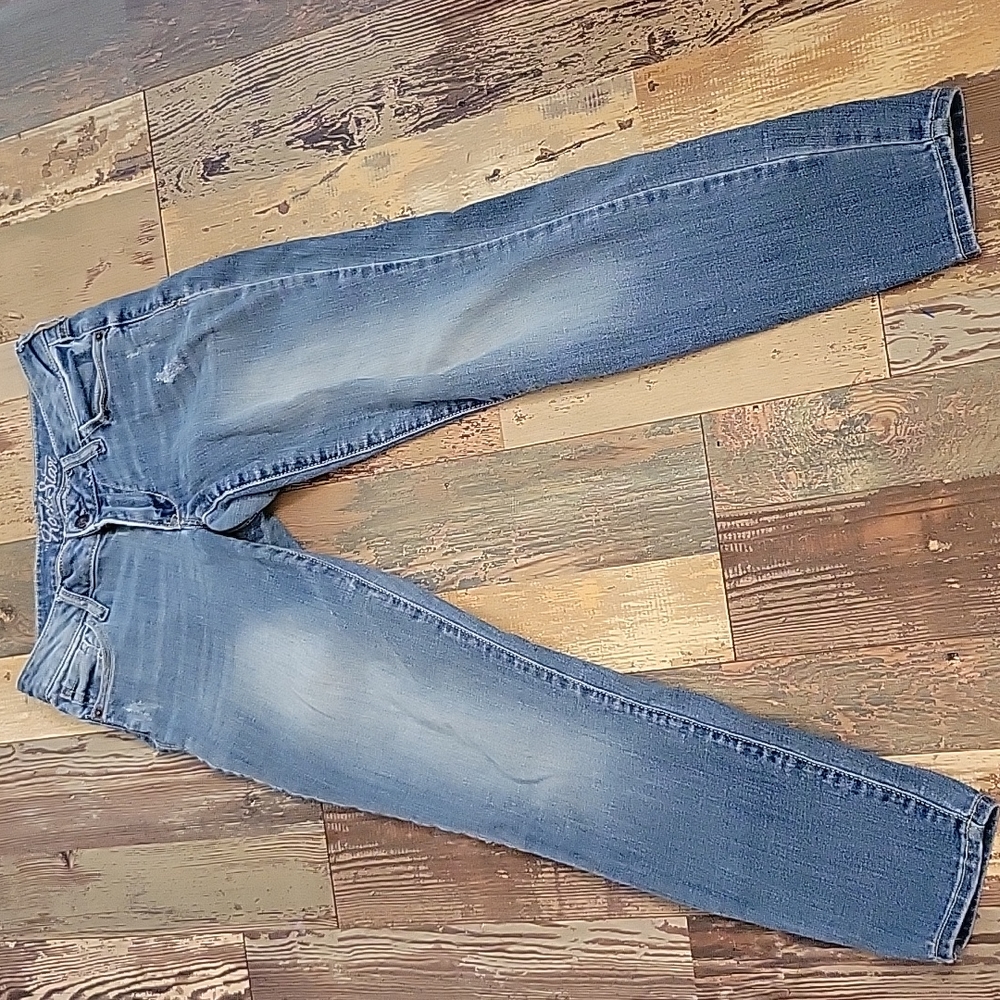 Old Navyโ Rockstar Skinny Denim Blue Jeans Womens 4 Regular